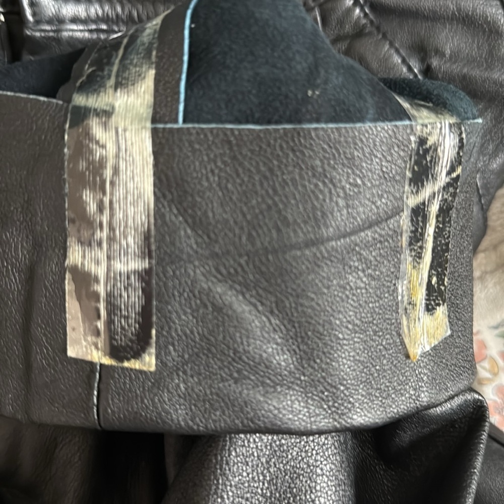 Vintage Black Straight Leg Leather Pants - Picture 11 of 11